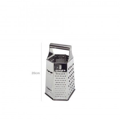 Raspador Inox 6 Faces 20X12X10cm
