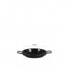 Paellera Valenciana com Rebordo Esmalte Preto N.38 38X4cm