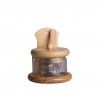Saleiro Madeira Claro + Vidro 15X17.5CM