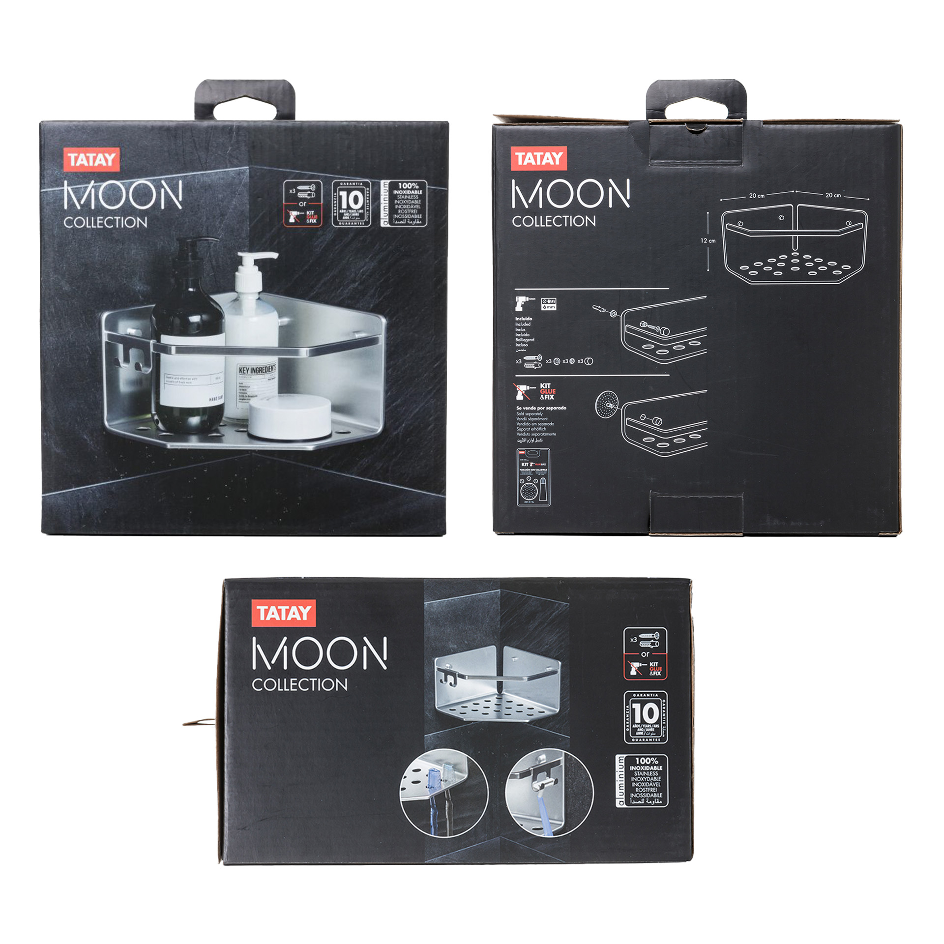 Cesto Canto Moon 20X20X12CM