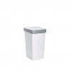 Balde Lixo com Tampa Basculante Smart Branco 25L