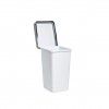 Balde Lixo com Tampa Basculante Smart Branco 25L