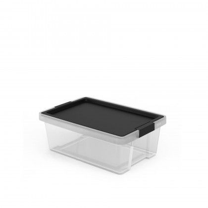 Caixa Multiusos Plástica New Preto 7L 25X36X13cm Caixa Multiusos Plástica New Preto 7L 25X36X13cm