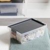 Caixa Multiusos Pl�stica New Preto 7L 25X36X13cm