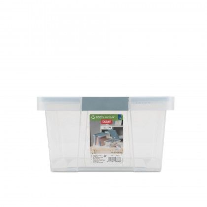Caixa Multiusos Plstica New Azul 7L 25X36X13cm