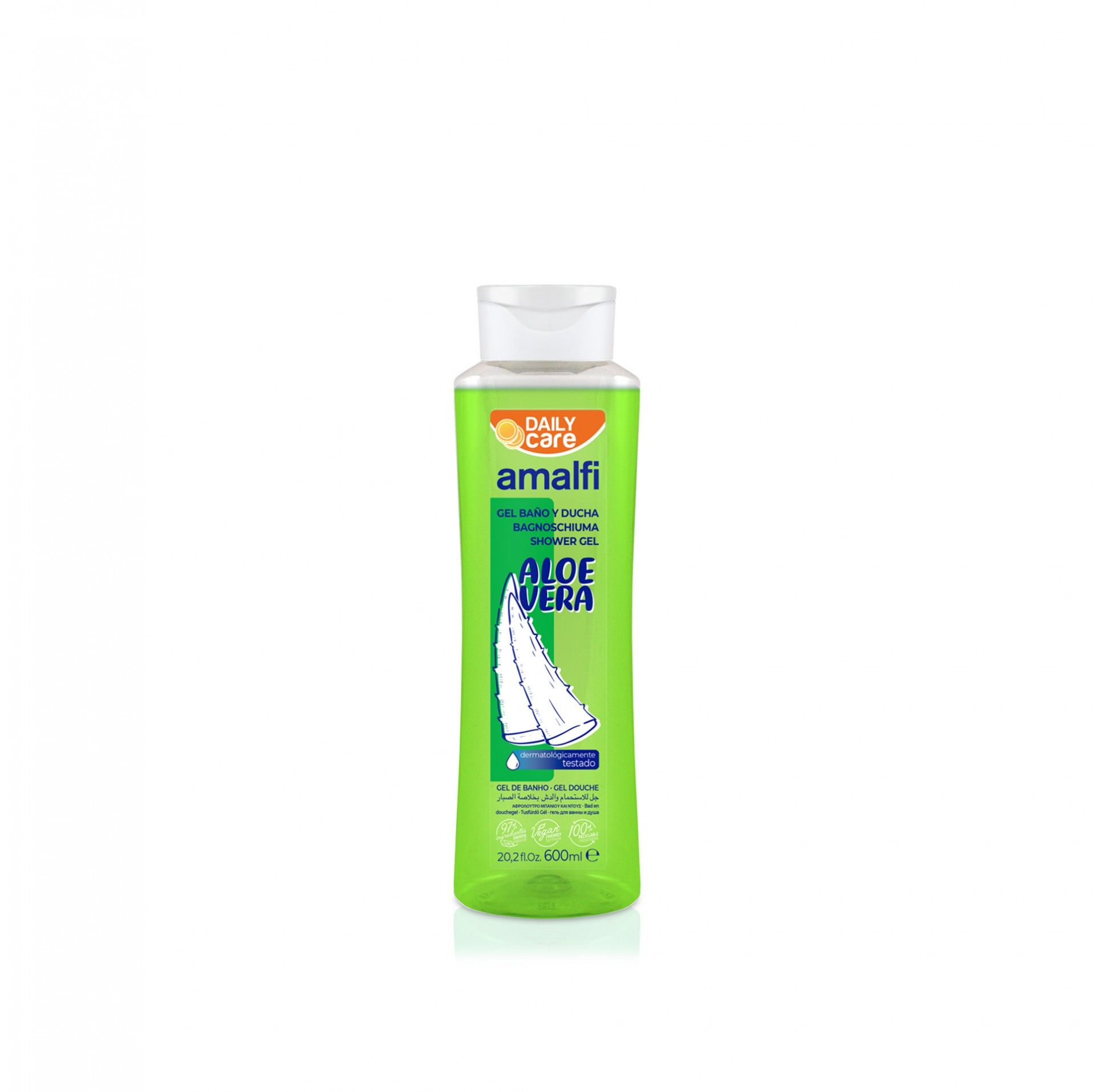 Gel Banho Amalfi Daily Care 600ml Aloe Vera
