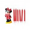 Vela Aniversrio Minnie Pack 6