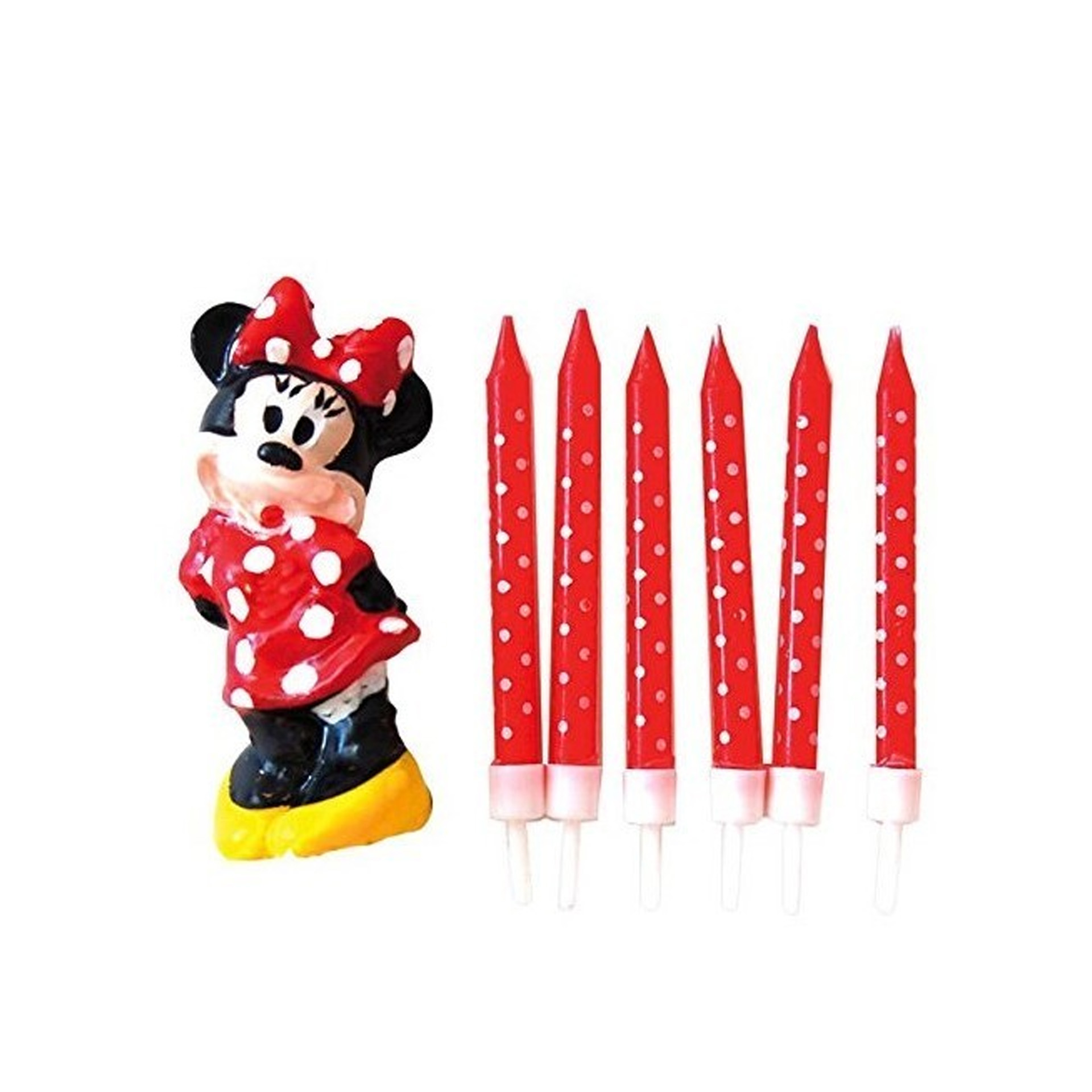 Vela Aniversário Minnie Pack 6