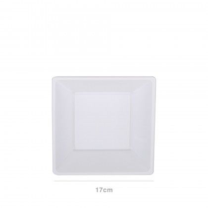 Prato Plstico Descartvel Fundo 17X17CM Pack 6