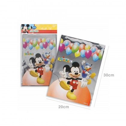Saco Plstico Mickey Mouse 20X30CM Pack 6