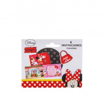 Convite Minnie Pack 6