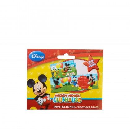 Convite Mickey Mouse Pack 6