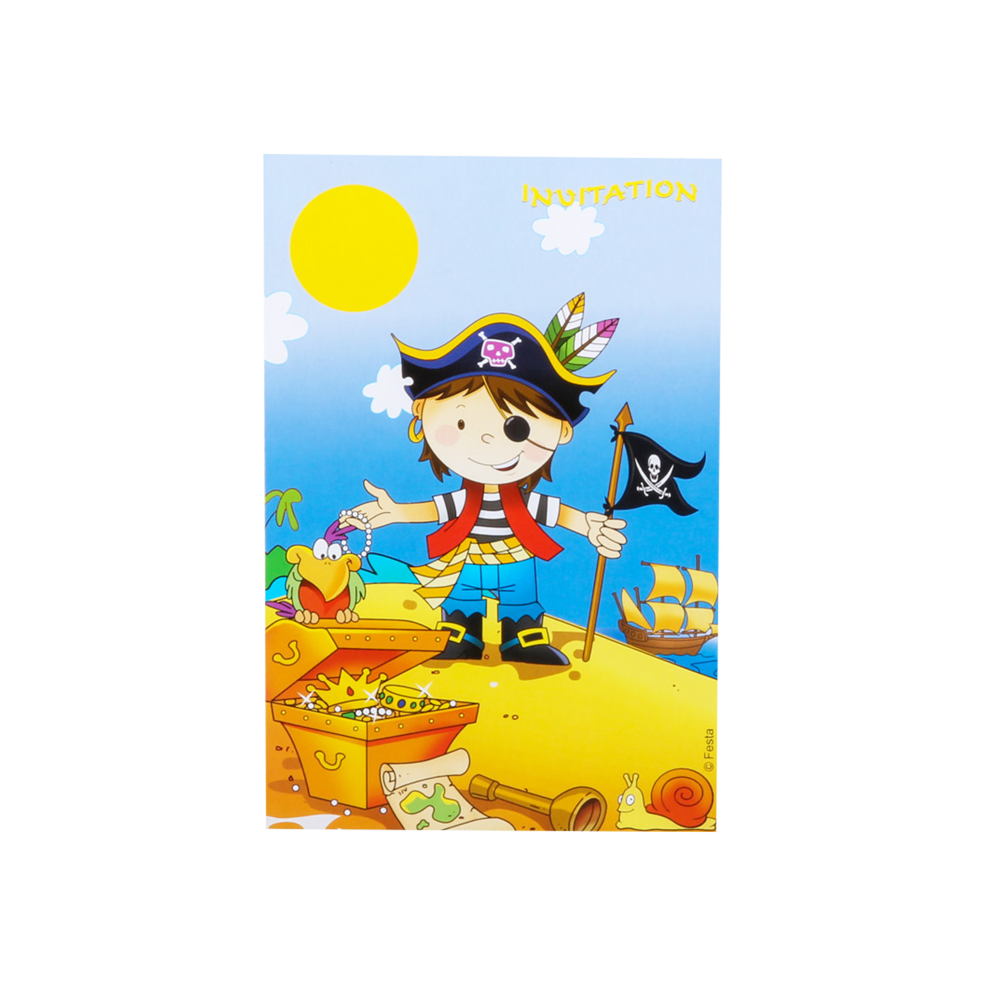 Convite Pirata Pack 3