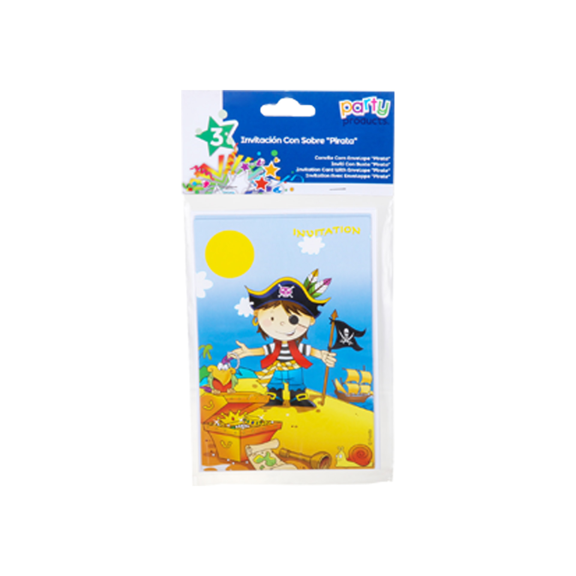 Convite Pirata Pack 3