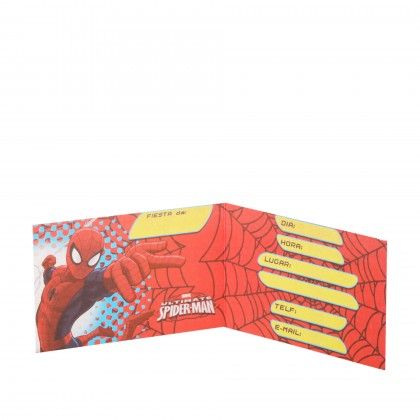 Convite Spiderman Pack 6