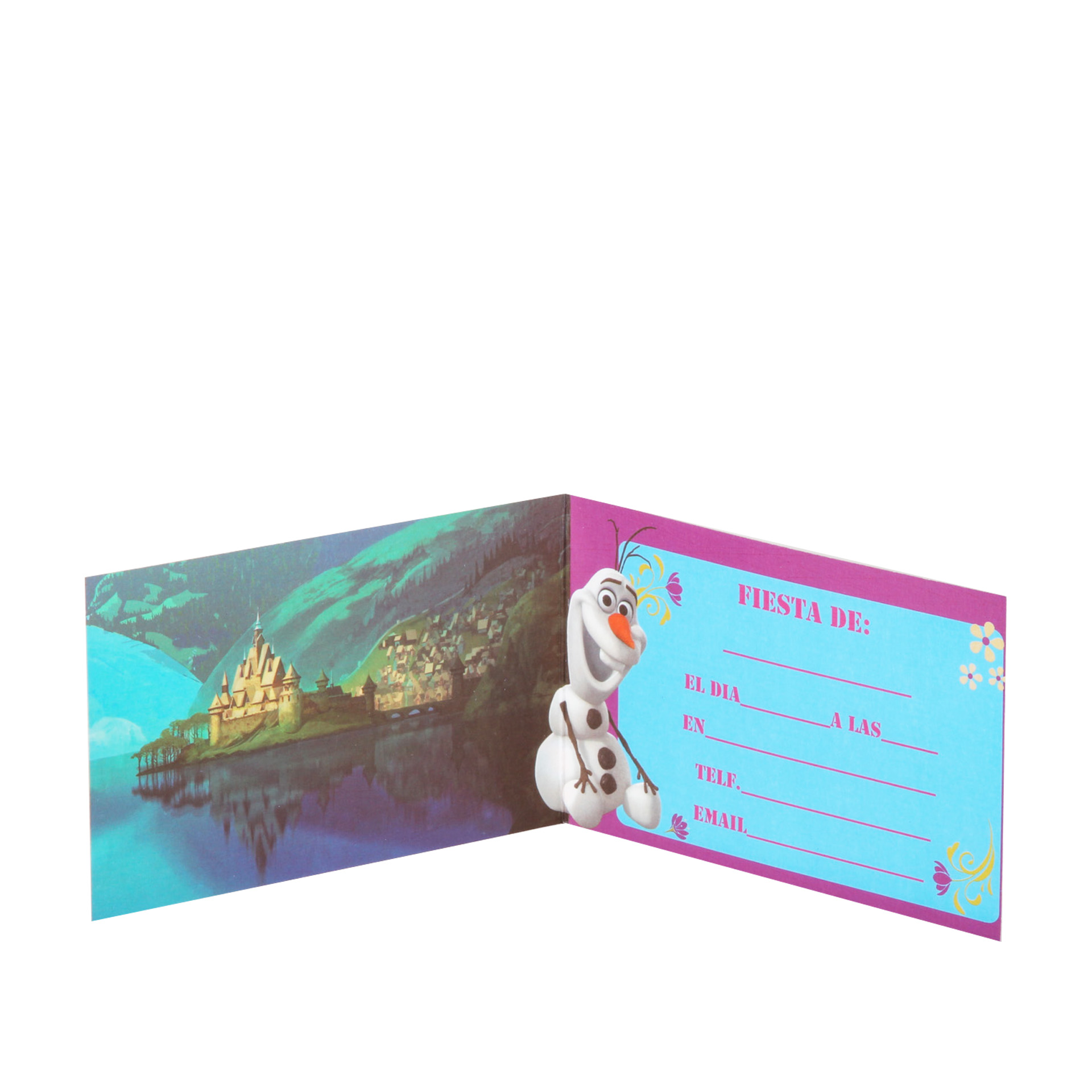 Convite Frozen Pack 6