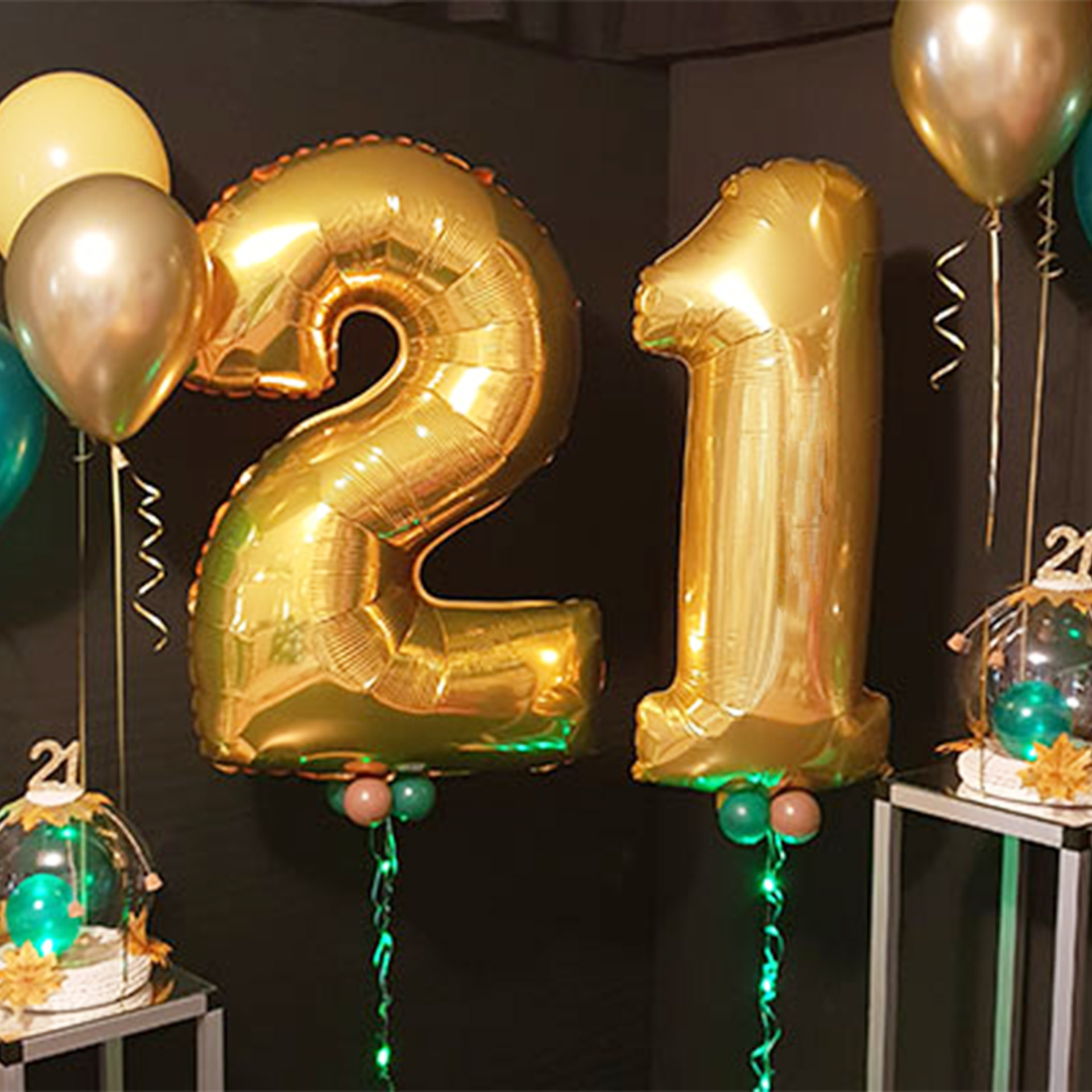 Balão Ouro Grande Número