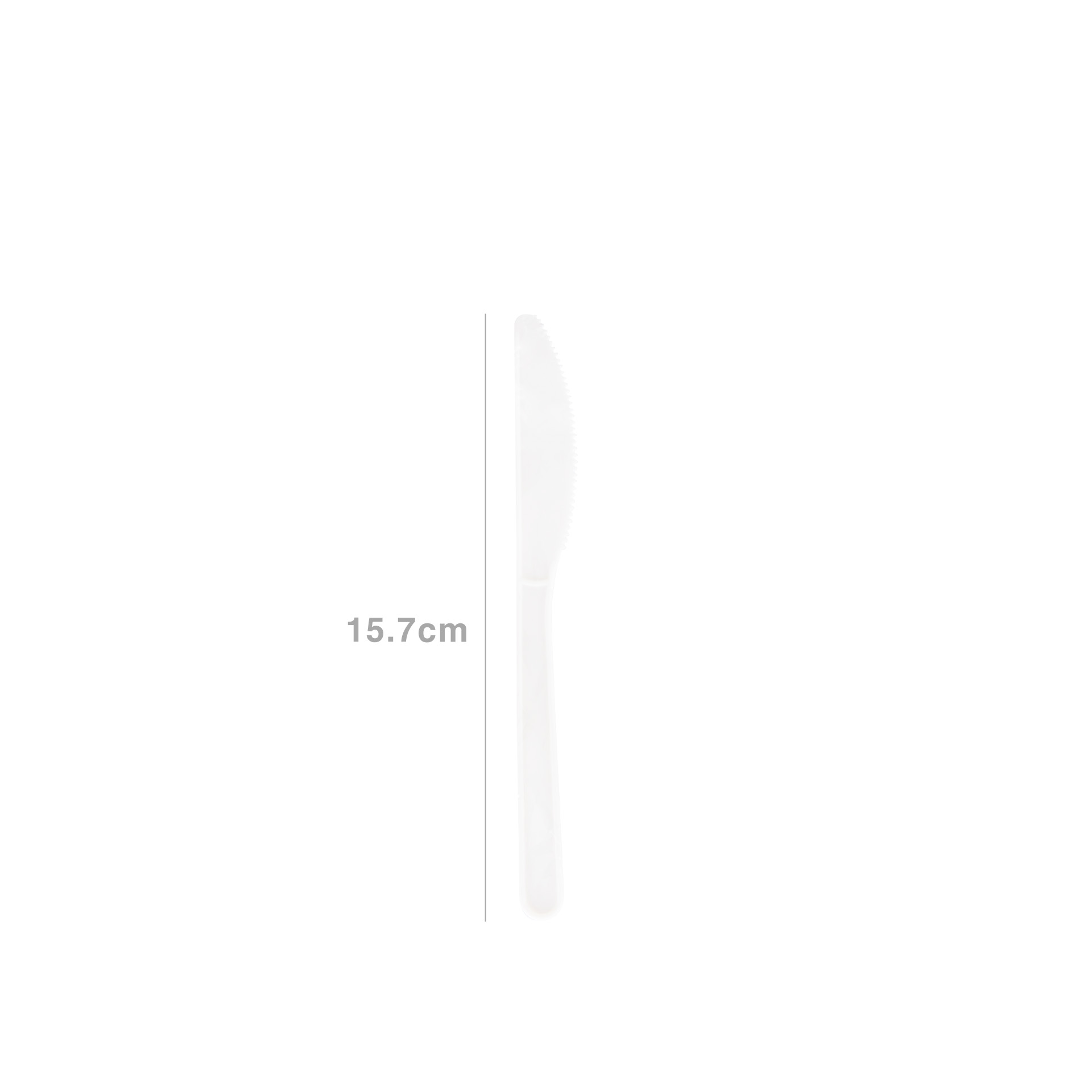 Faca Plástico Biodegradável 15.7CM Pack 10