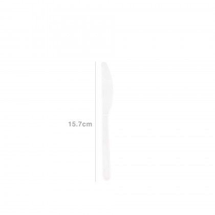 Faca Plstico Biodegradvel 15.7CM Pack 10