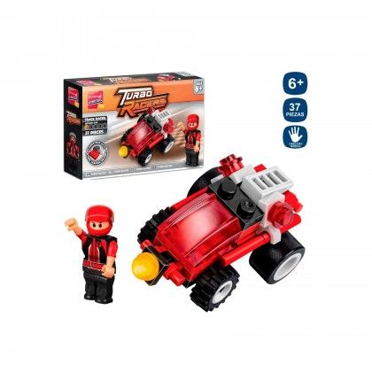 Blocos Construção Carro Corrida 37 Peças Blocos Construção Carro Corrida 37 Peças