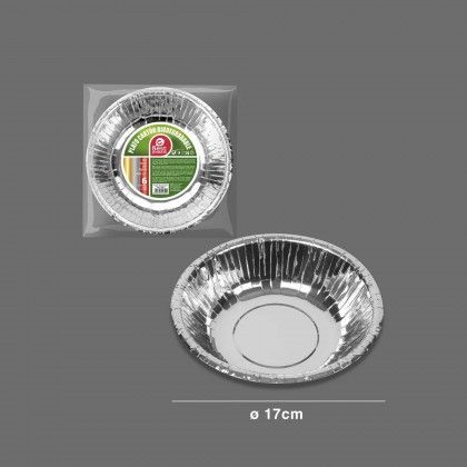 Prato Cartão Fundo Biodegradável Prateado 17CM Pack 12 Prato Cartão Fundo Biodegradável Prateado 17CM Pack 12