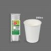 Copo Carto Biodegradvel Branco 200ML Pack 25
