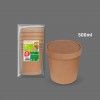 Recipiente Carto com Tampa 500ML Pack 4