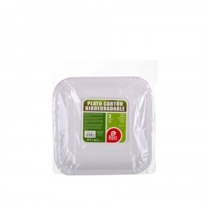 Prato Carto Biodegradvel 26CM Pack 3
