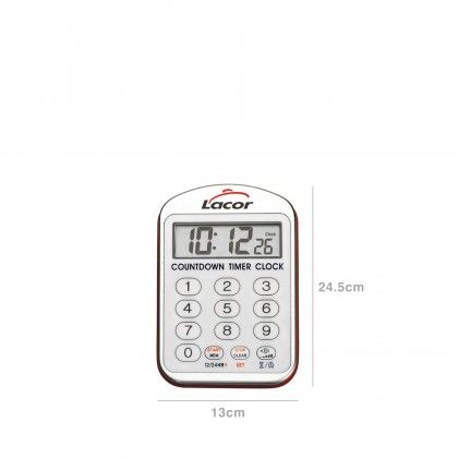 Relógio Cozinha com Alarme 13X24.5X2.5CM