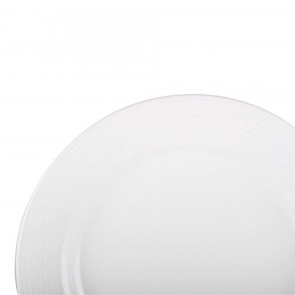 Prato Raso Duo Branco 28CM