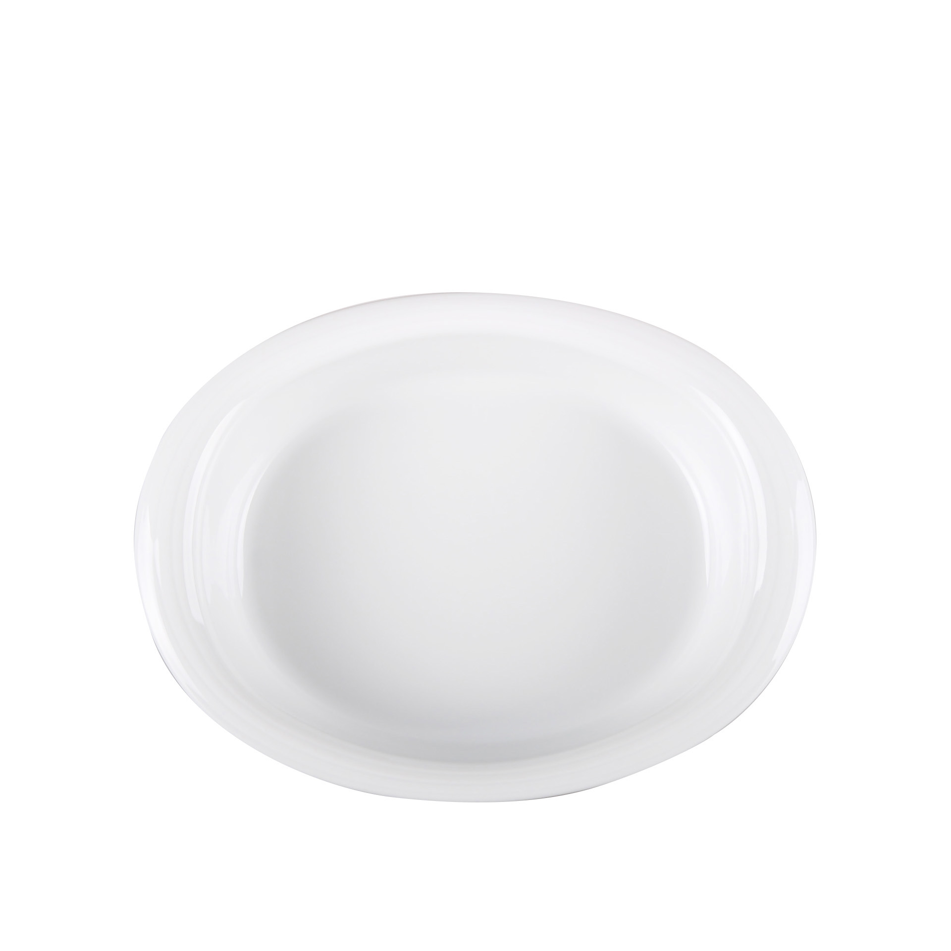 Tabuleiro Forno Duo Oval Branco 30X23cm