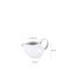 Leiteira Porcelana Opera Branco 300ML 6X5X8CM