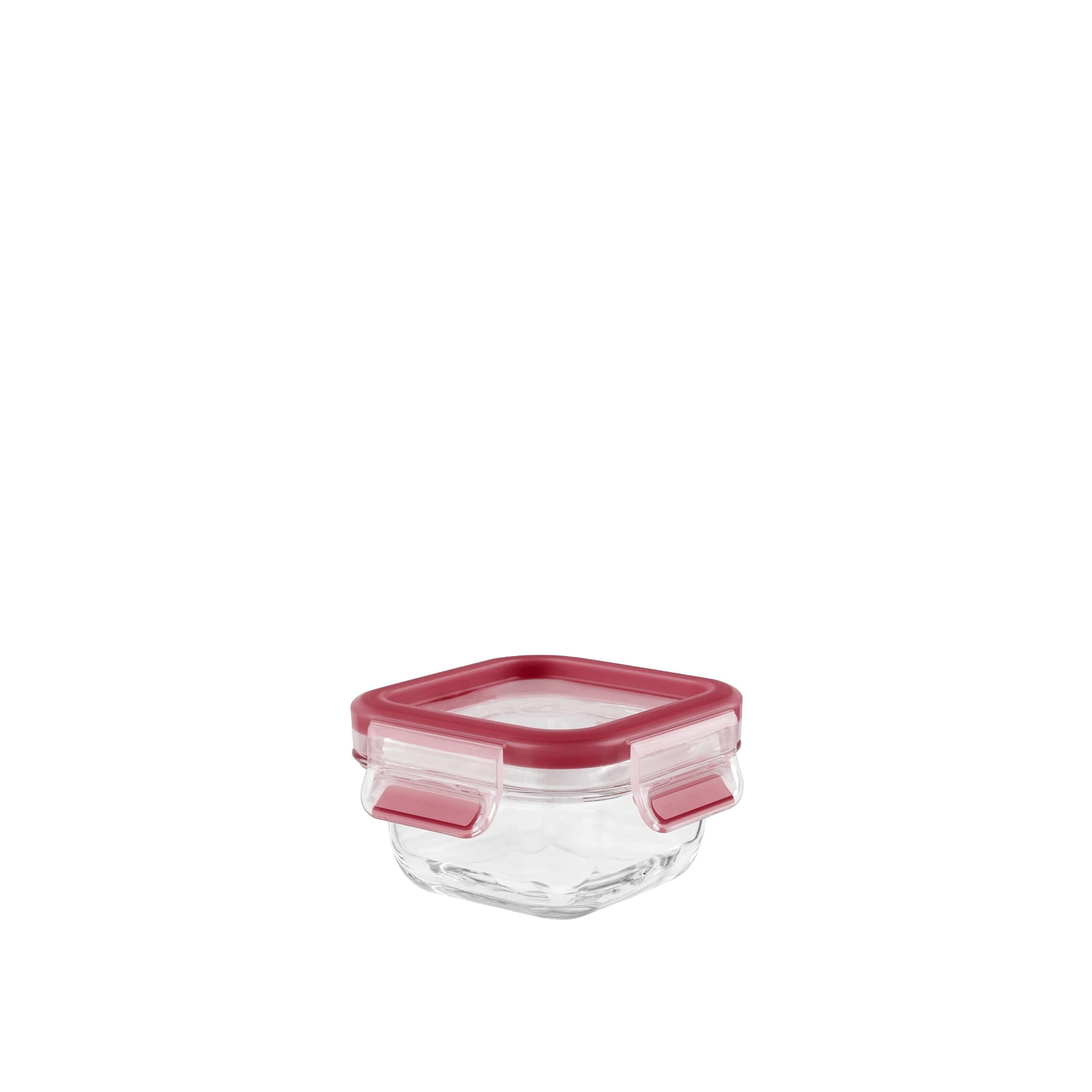 Caixa Hermética Vidro Quadrada 200ml