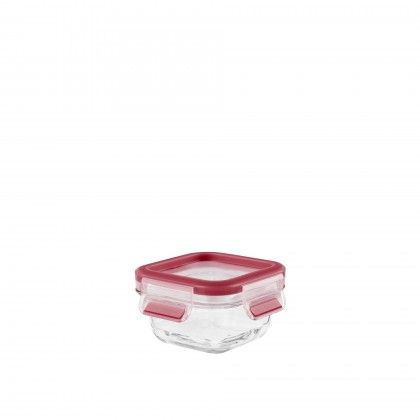 Caixa Hermtica Vidro Quadrada 200ml