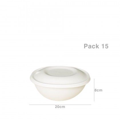 Caixa Catering Eko com Tampa 1400ML 20X19X8CM Pack 15