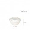 Caixa Catering Eko com Tampa 500ML 12.5X12X6.5CM Pack 15