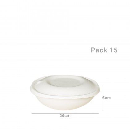 Caixa Catering Eko com Tampa 1000ML 20X19X6CM Pack 15
