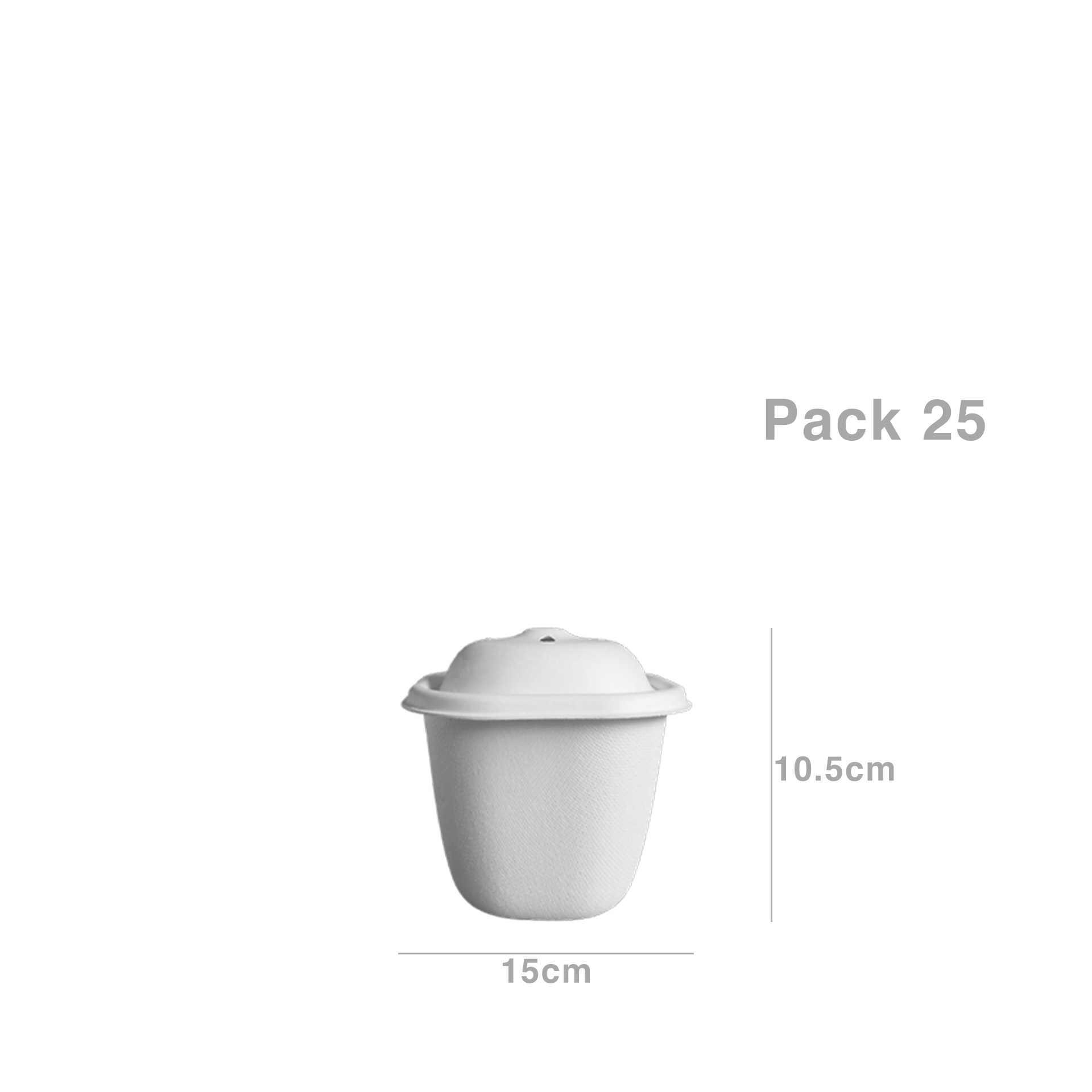 Caixa Hambúrger Eko 400ML 10X10X9.5CM Pack 25