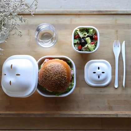 Caixa Hambrger Eko 400ML 10X10X9.5CM Pack 25