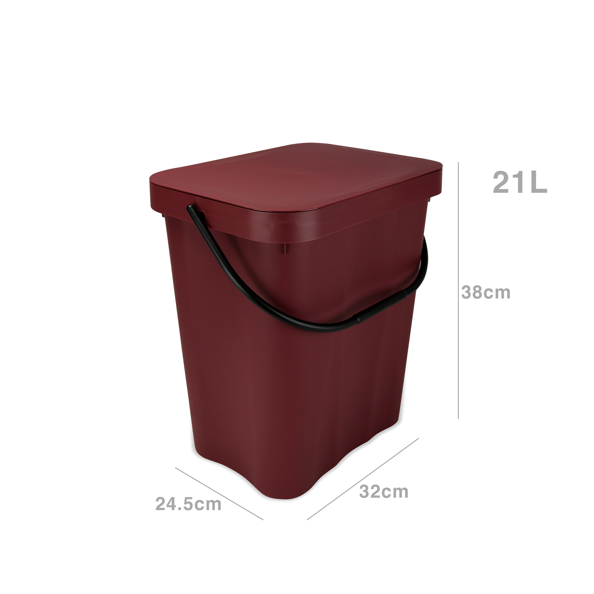 Balde Lixo Codil Easy 21L 24.5X32X38cm