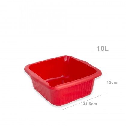 Bacia Plstica Codil Quadrada 10L 34.5X34.5X15cm
