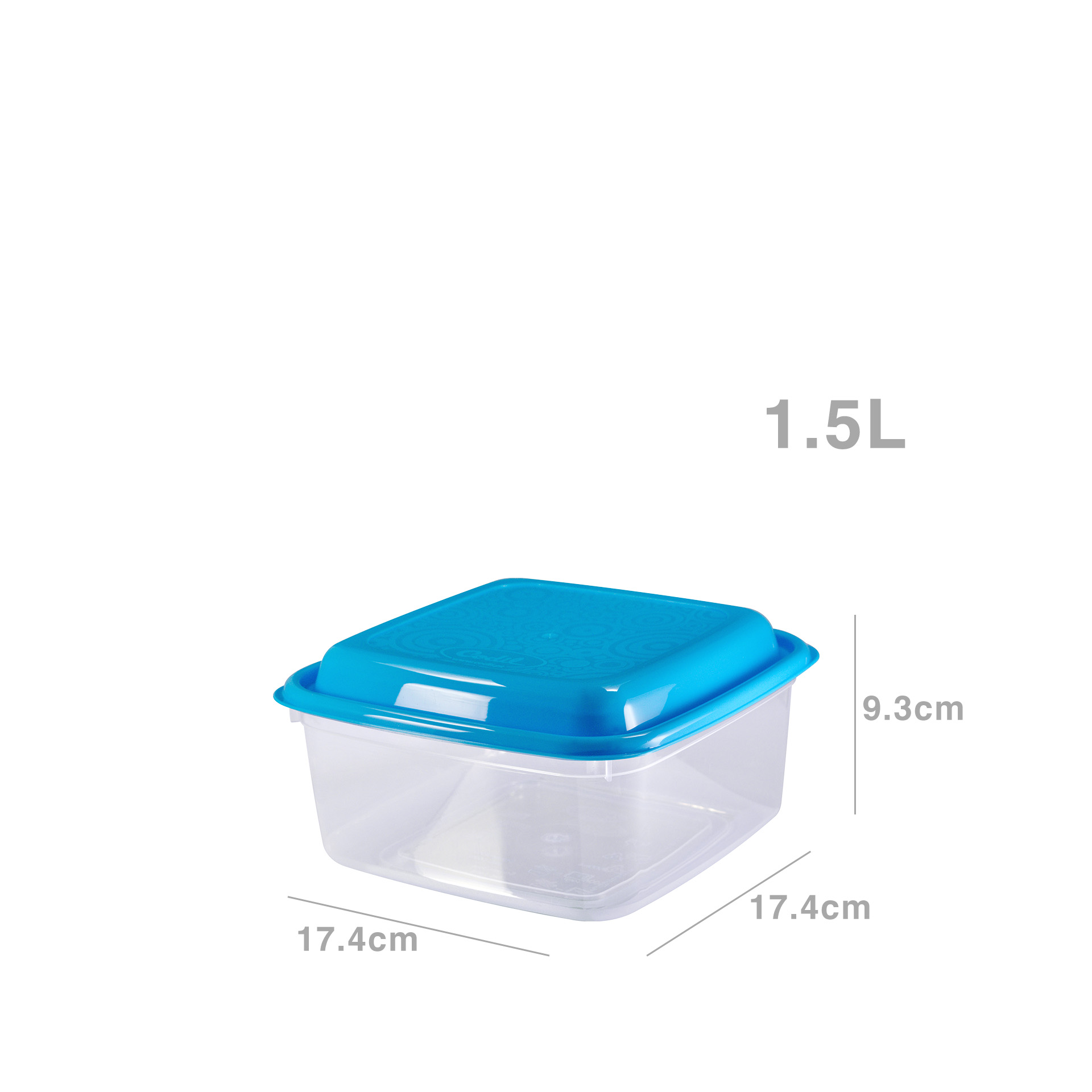 Caixa Hermética Codil Square Quadrada 0.500ml 17.4X17.4X9.3cm