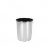Cesto Papis Office Redondo Prateado 27X29.2cm