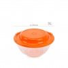 Saladeira com Tampa 3000ml 25.2X13.5cm