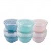Tigela Plstica Codil Colors com Tampa Redonda 0.450ml 12.4X6.6cm Pack 6