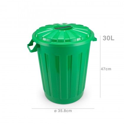 Balde Lixo Codil Eco com Tampa Redondo 30l 35.8X47cm