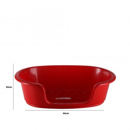 Cama Animal Plstico Vermelho 50X31X14cm