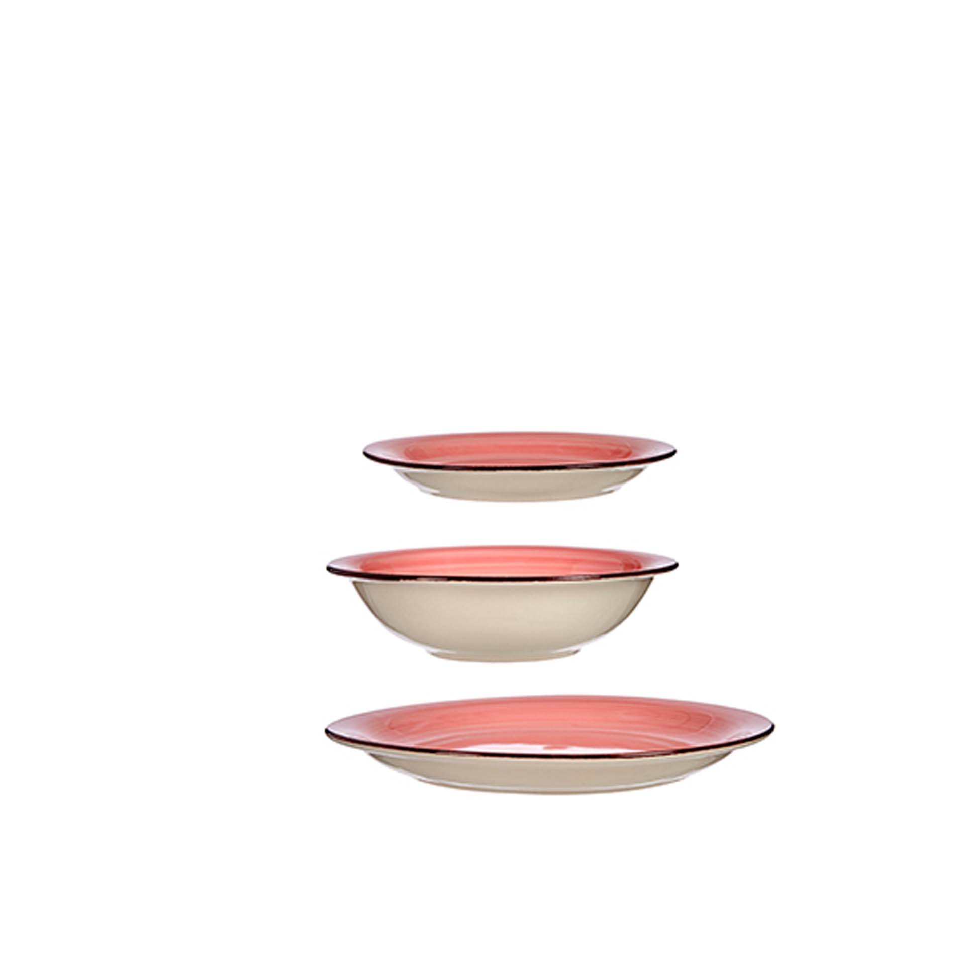 Serviço Mesa Grés Rosa 18 Peças