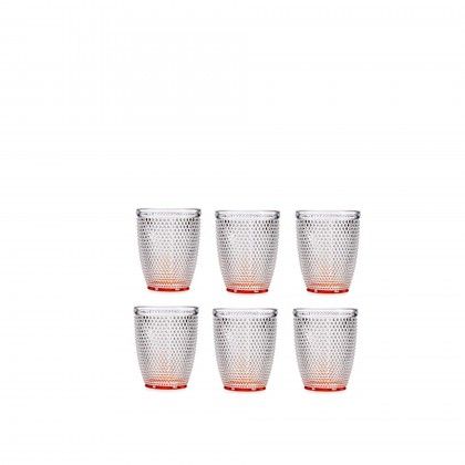 Copo Picotado Special sem P Ambar 30cl 8X10cm Pack 6