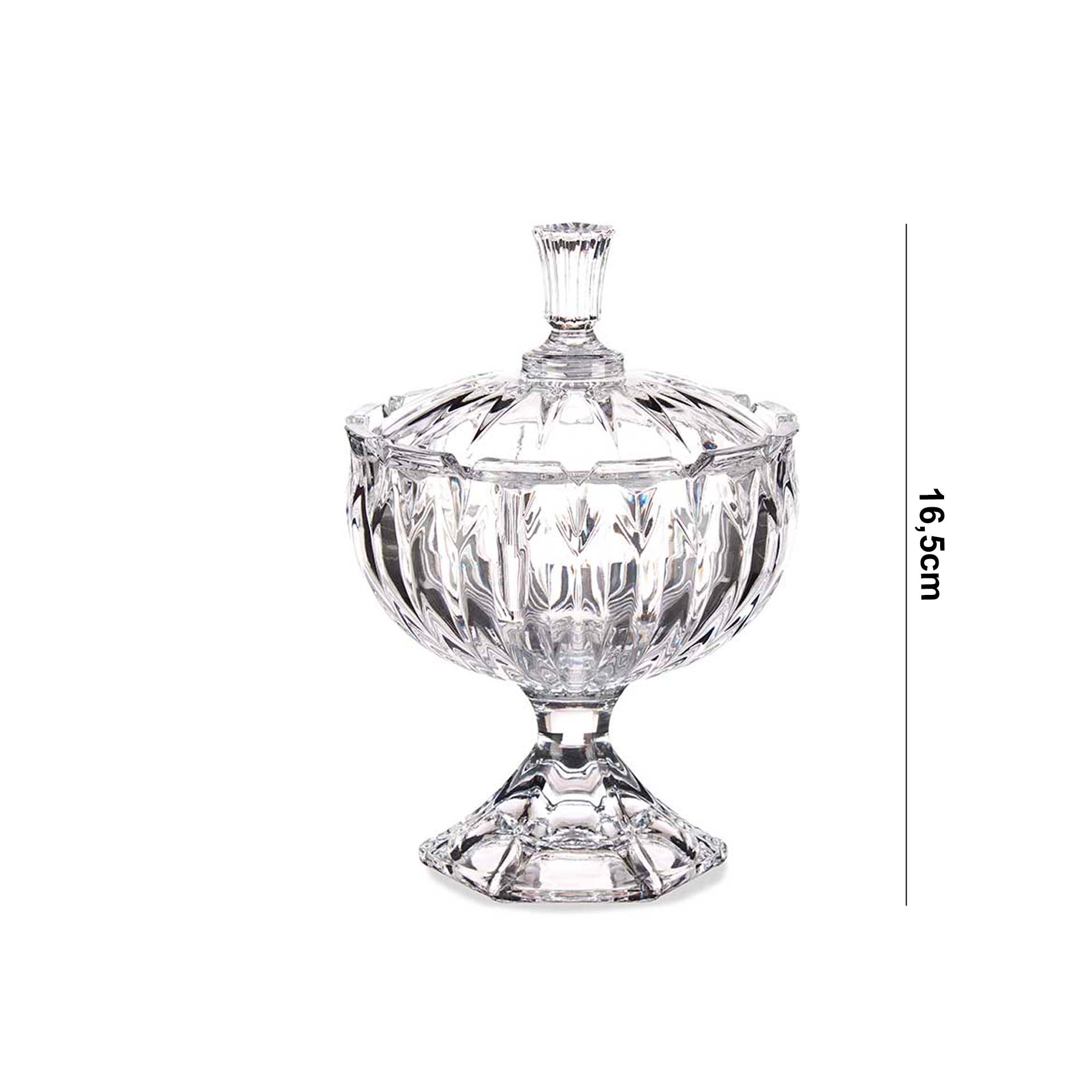 Bomboneira com Pé Diamante 16.5cm